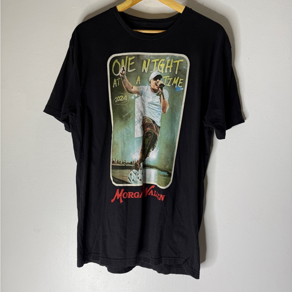 Official Morgan Wallen One Night At A Time World Tour Double Sided T Shirt XL